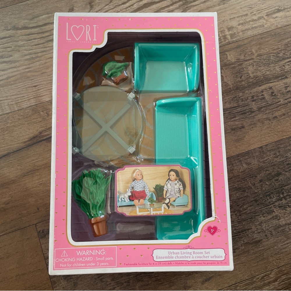 Lori Doll urban living room set New